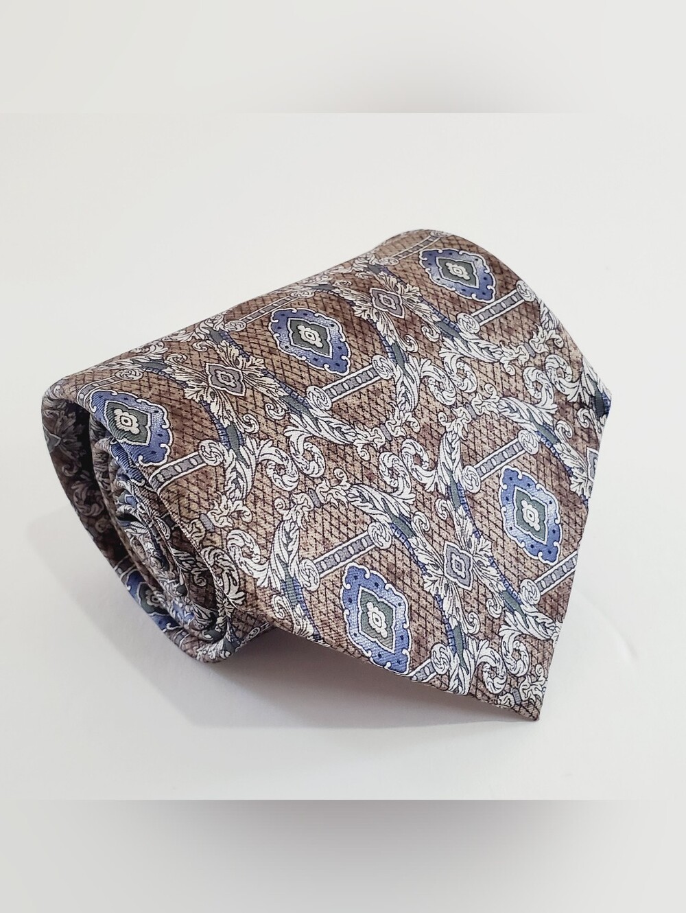 Requirements Multicolor Geometric Pattern Men's Silk Neck Tie 56x3.75"